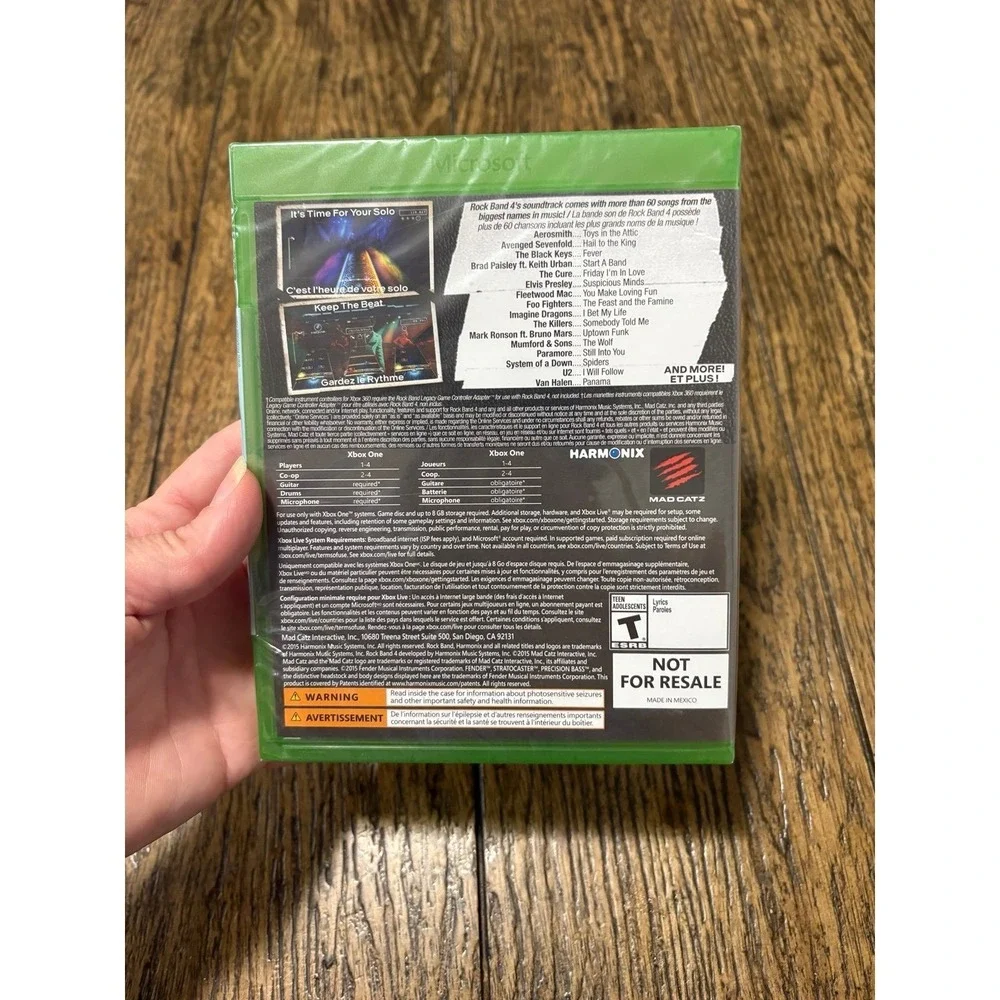 NEW Rock Band 4 (Xbox One, 2015)